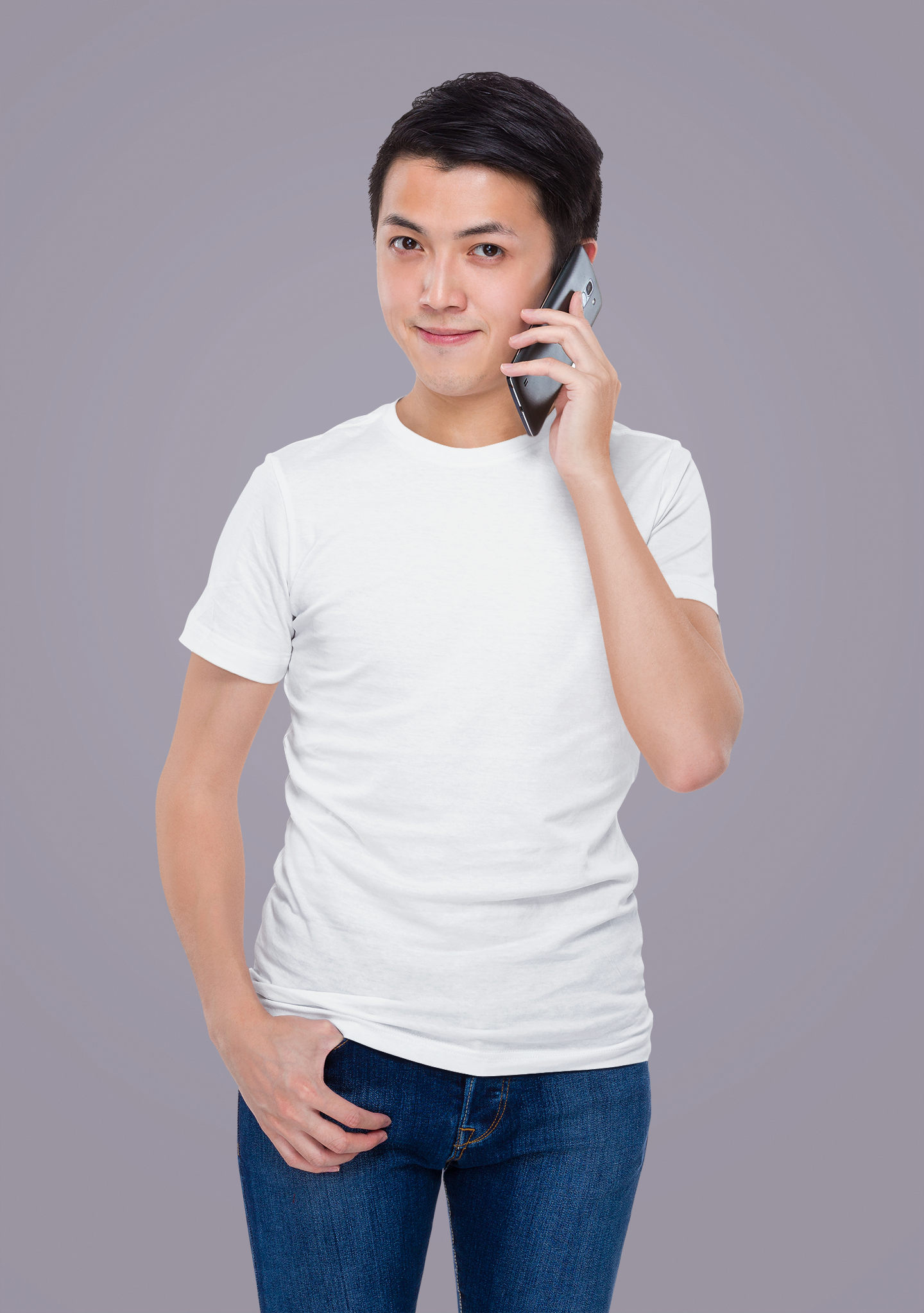 White HTR Premium 160 GSM Unisex Round Neck