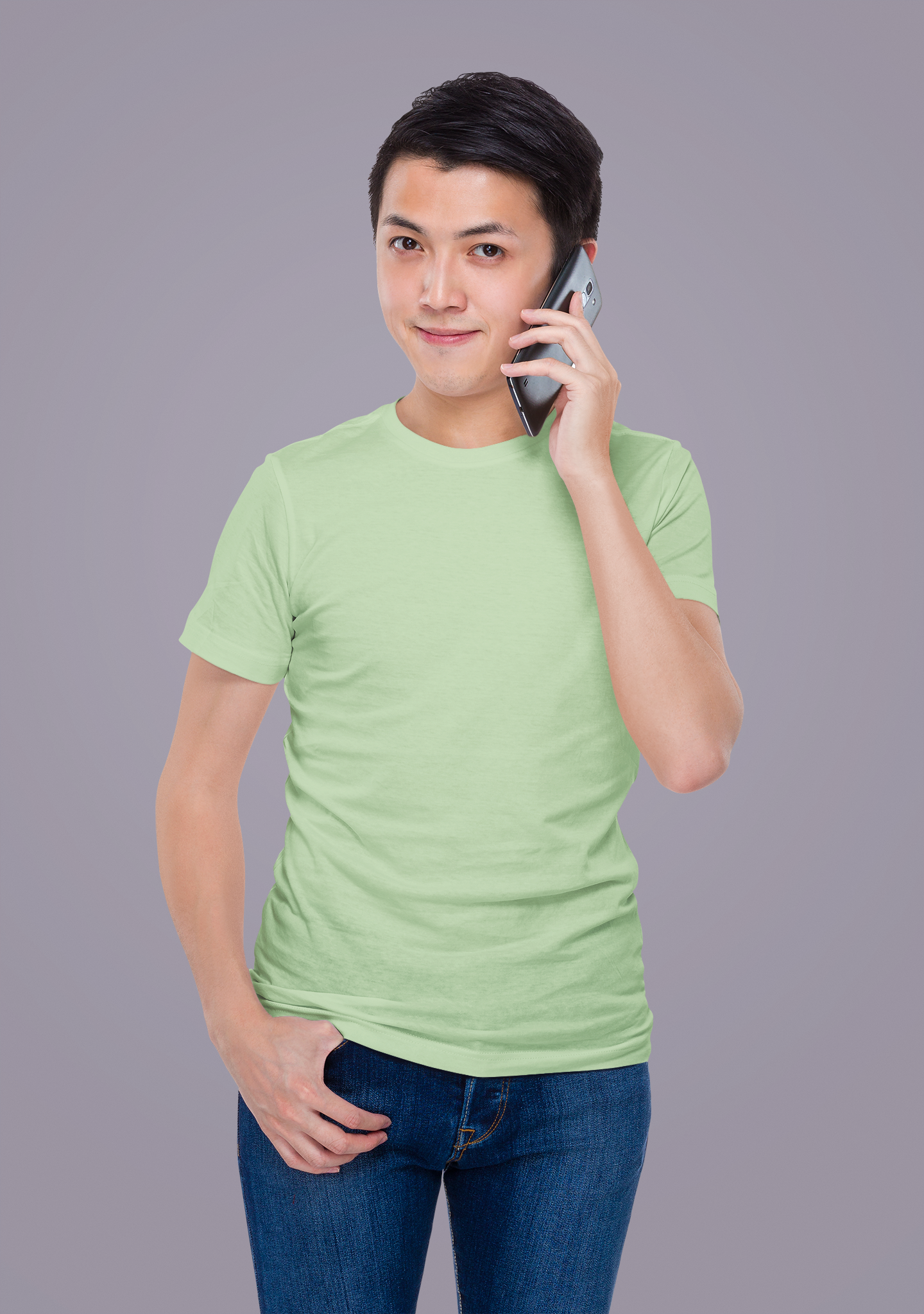 Kiwi Green Premium 160 GSM Unisex Round Neck