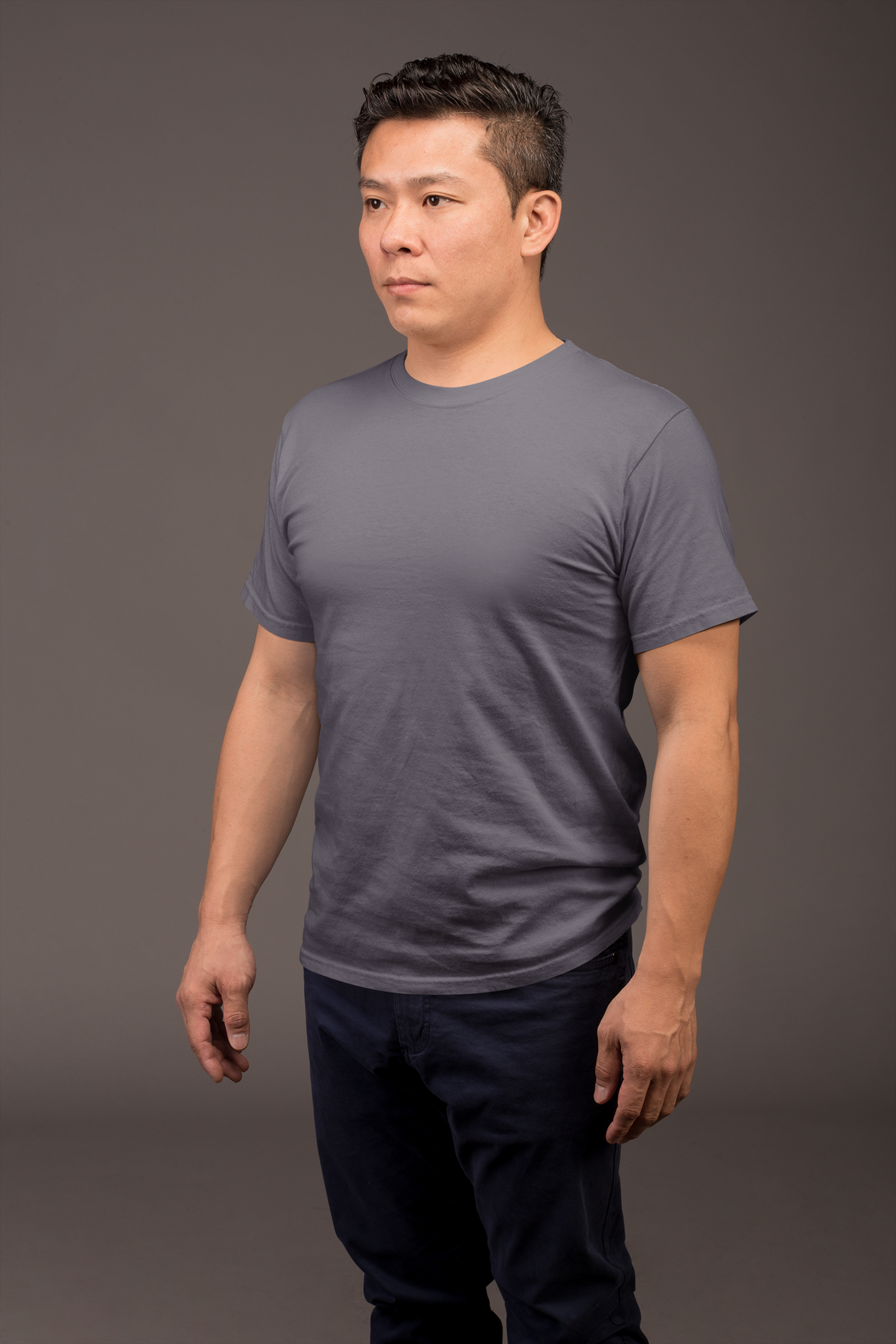 Navy Blue Premium 160 GSM Unisex Round Neck