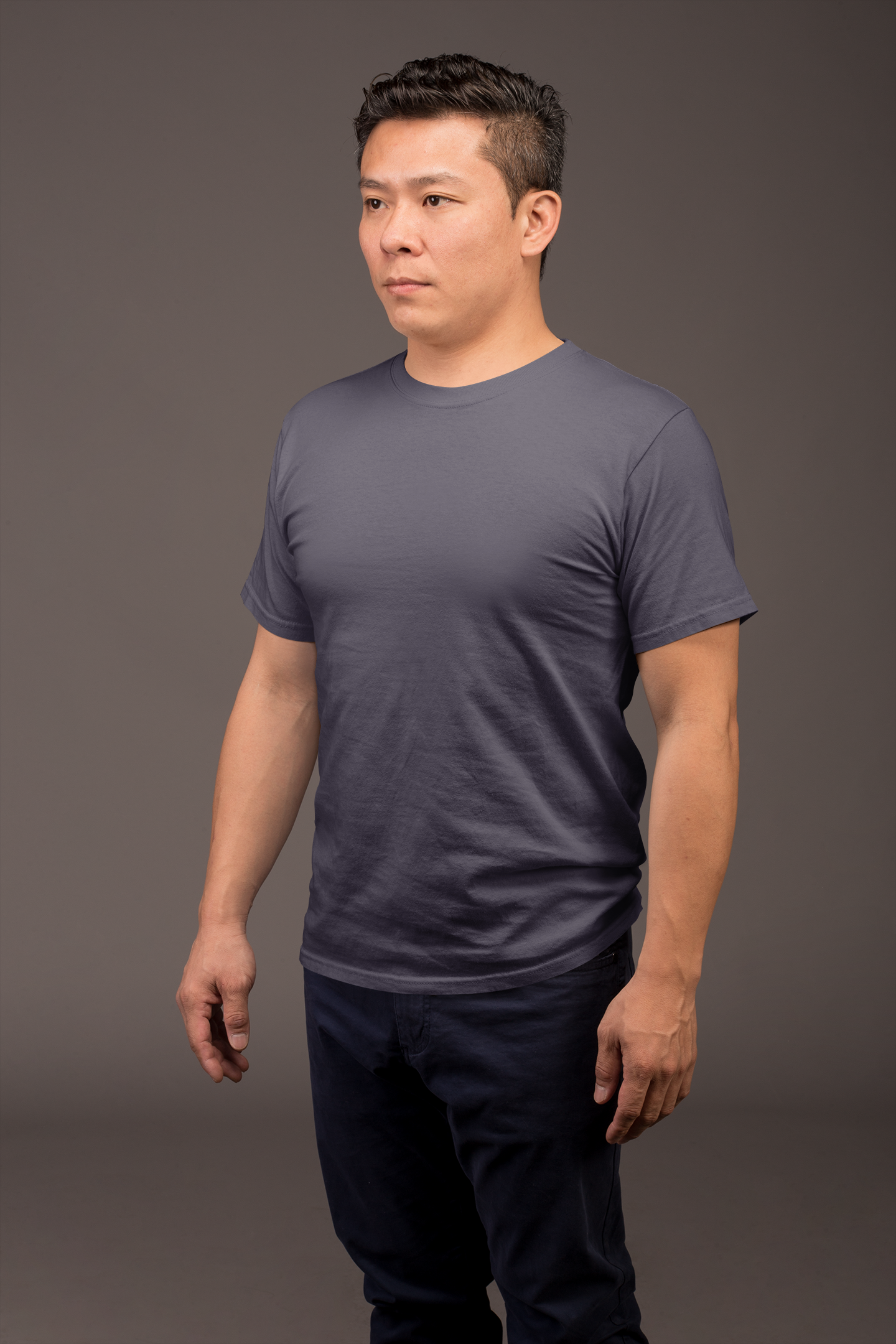 Navy Blue Premium 160 GSM Unisex Round Neck
