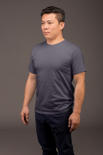 Navy Blue Premium 160 GSM Unisex Round Neck