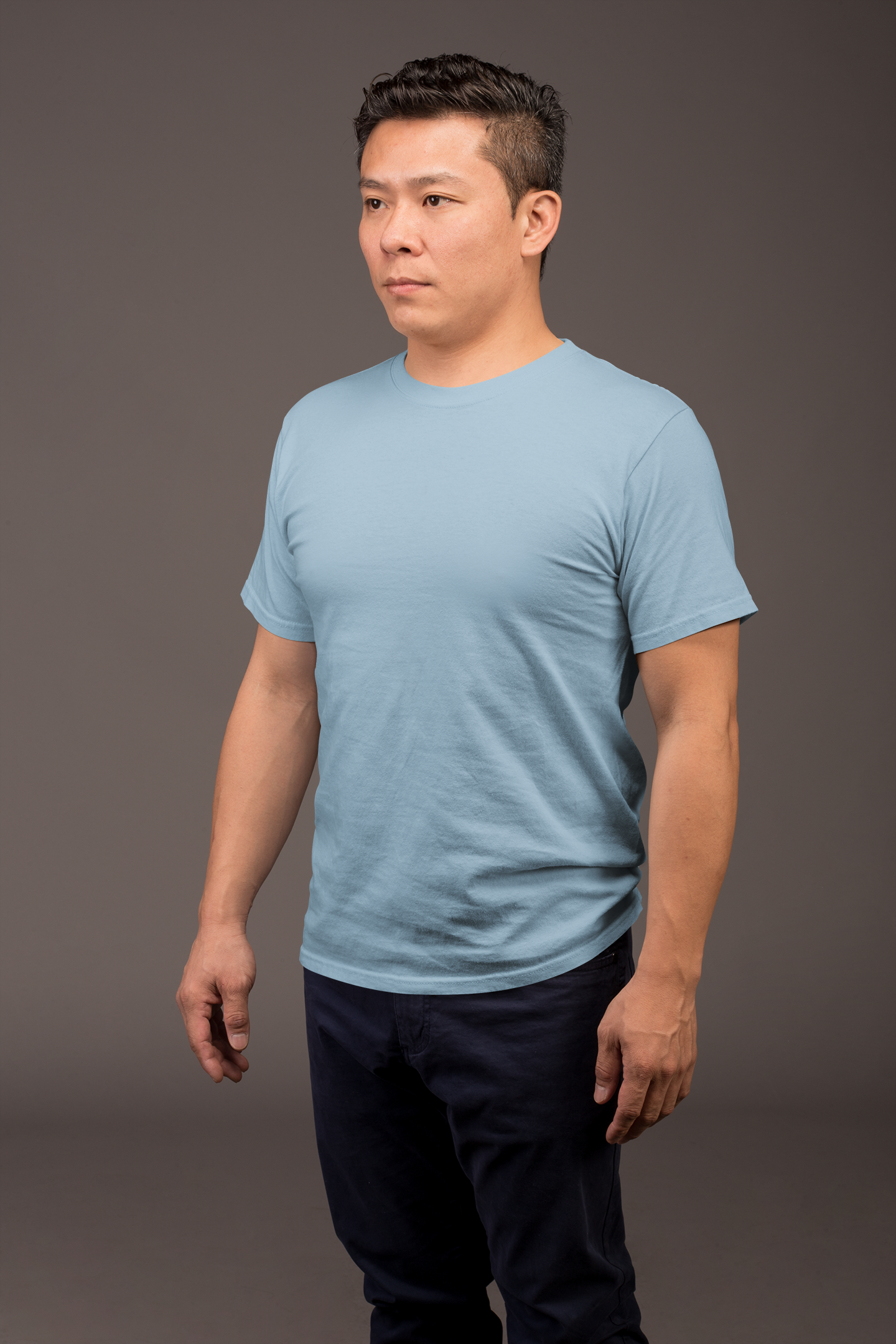 Ocean Blue Premium 160 GSM Unisex Round Neck