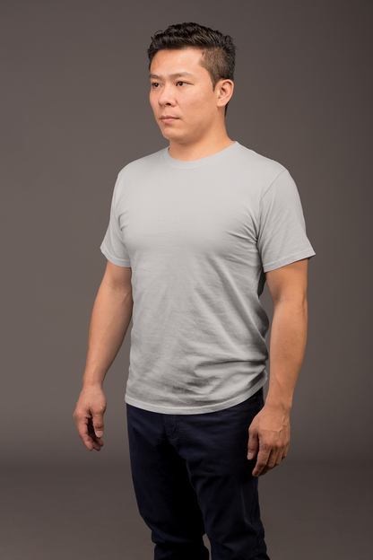 Grey HTR Premium 160 GSM Unisex Round Neck