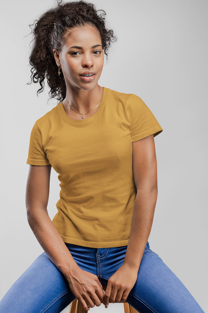 Tangerine Platinum 180 GSM Unisex Round Neck