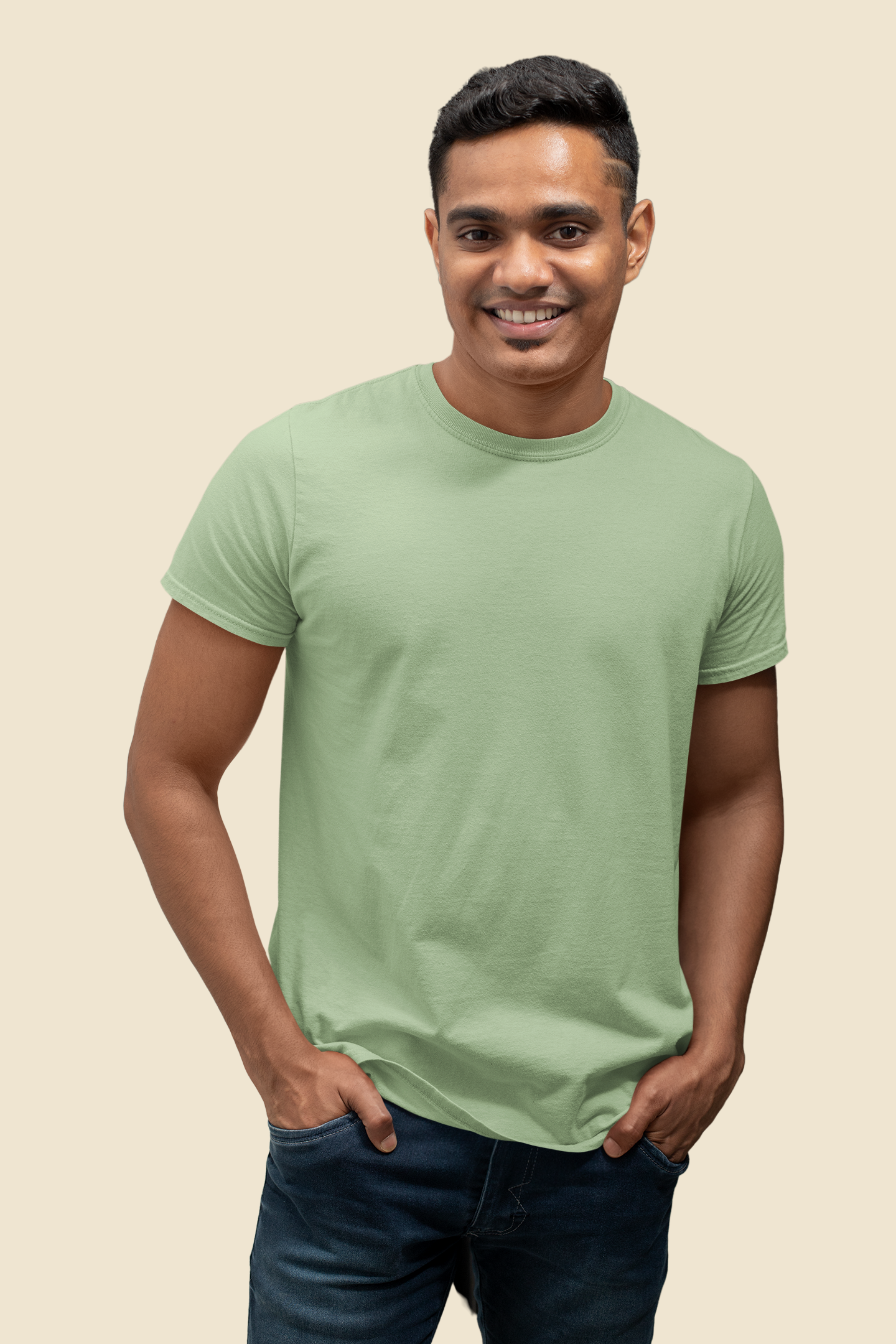 Kiwi Green Platinum 180 GSM Unisex Round Neck
