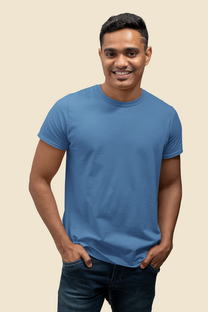 Royal Blue Platinum 180 GSM Unisex Round Neck