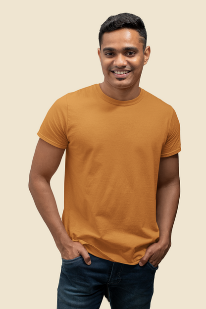 Tangerine Platinum 180 GSM Unisex Round Neck